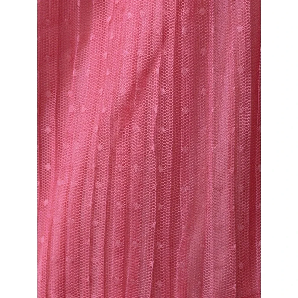 NEW Zenzi Girls Sleeveless Tiered Ruffle Tulle Dress Watermelon Size S (6/7) NWT